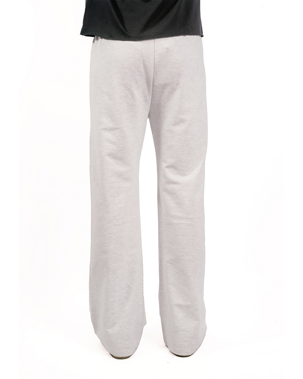 BRIGHT GREY EVERGREEN WIDE-LEG SWEATPANT