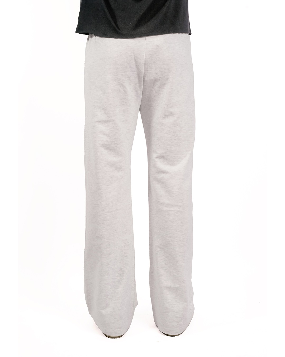 BRIGHT GREY EVERGREEN WIDE-LEG SWEATPANT