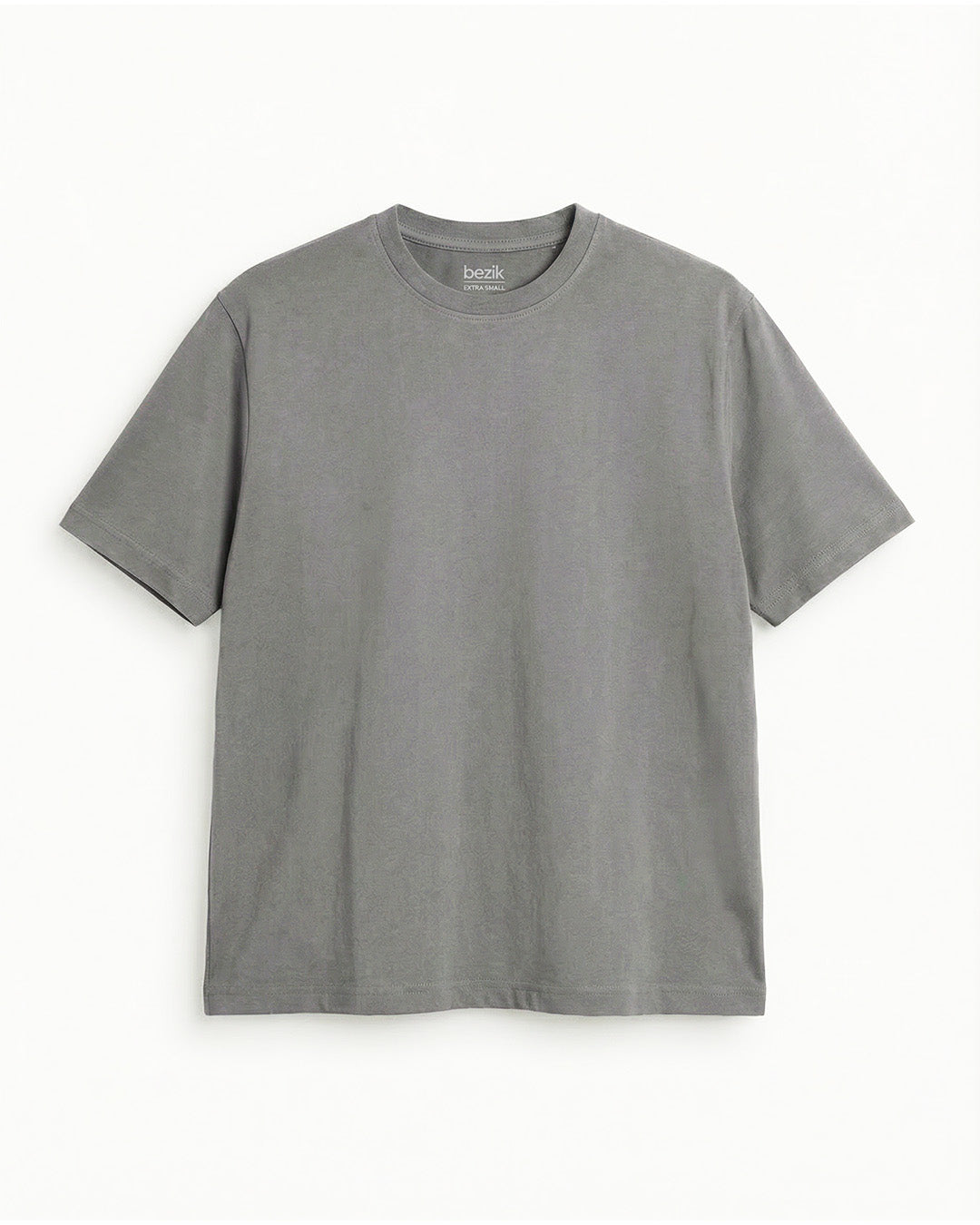 STEEL GREY EVERGREEN BOXY-FIT T-SHIRT