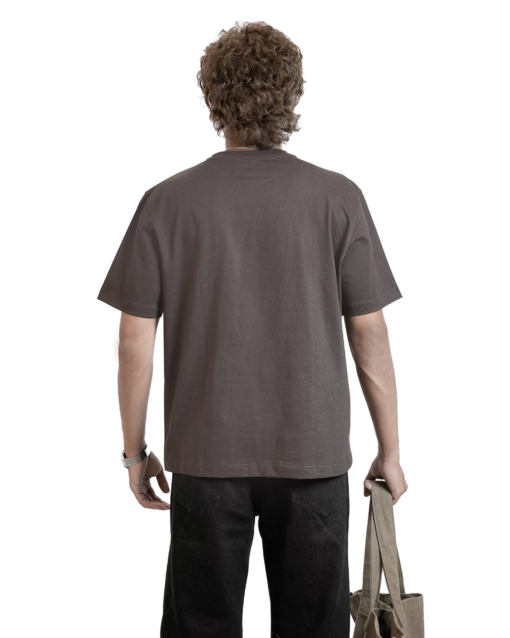 BROWN EVERGREEN BOXY-FIT T-SHIRT