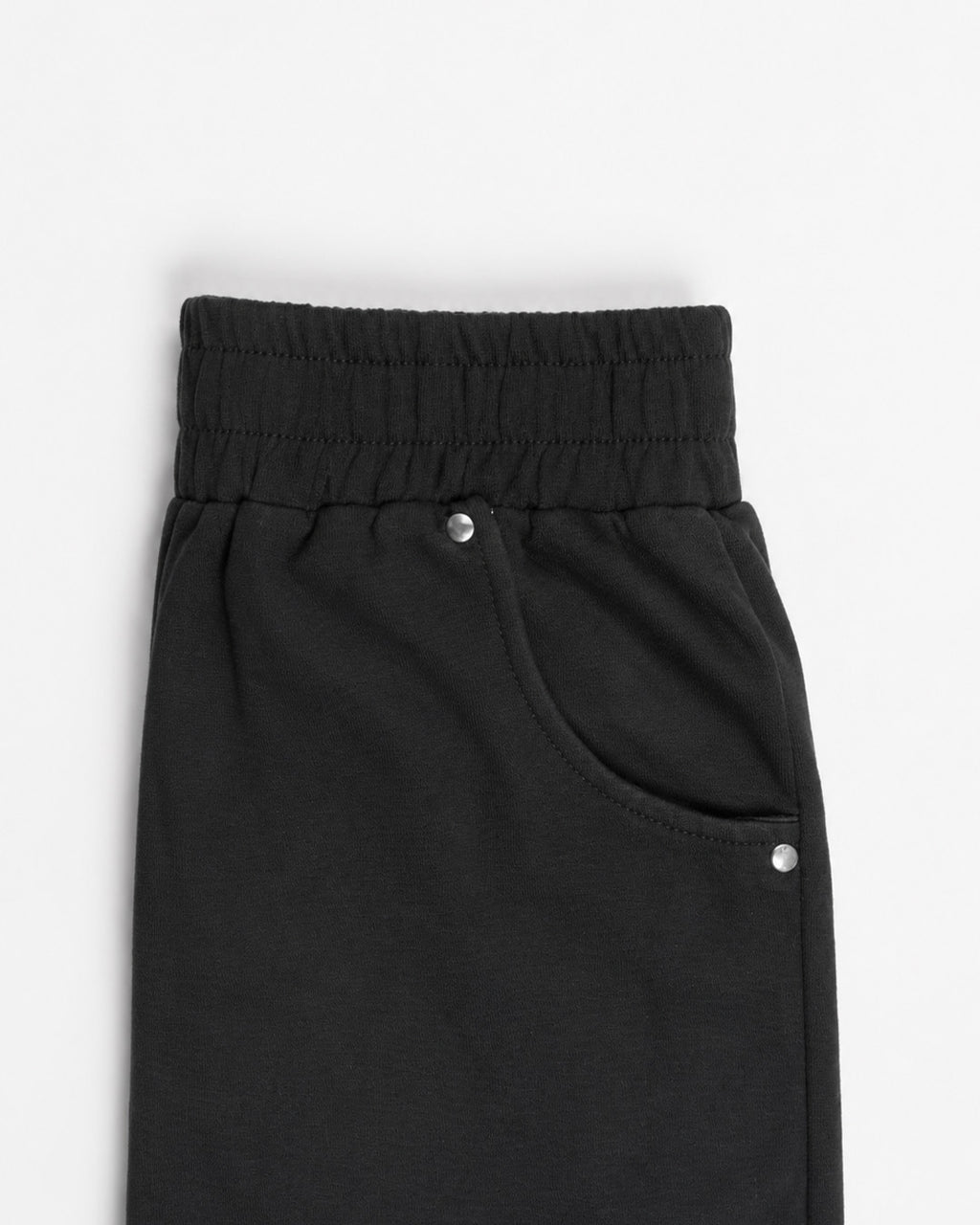 BLACK EVERGREEN WIDE-LEG SWEATPANT