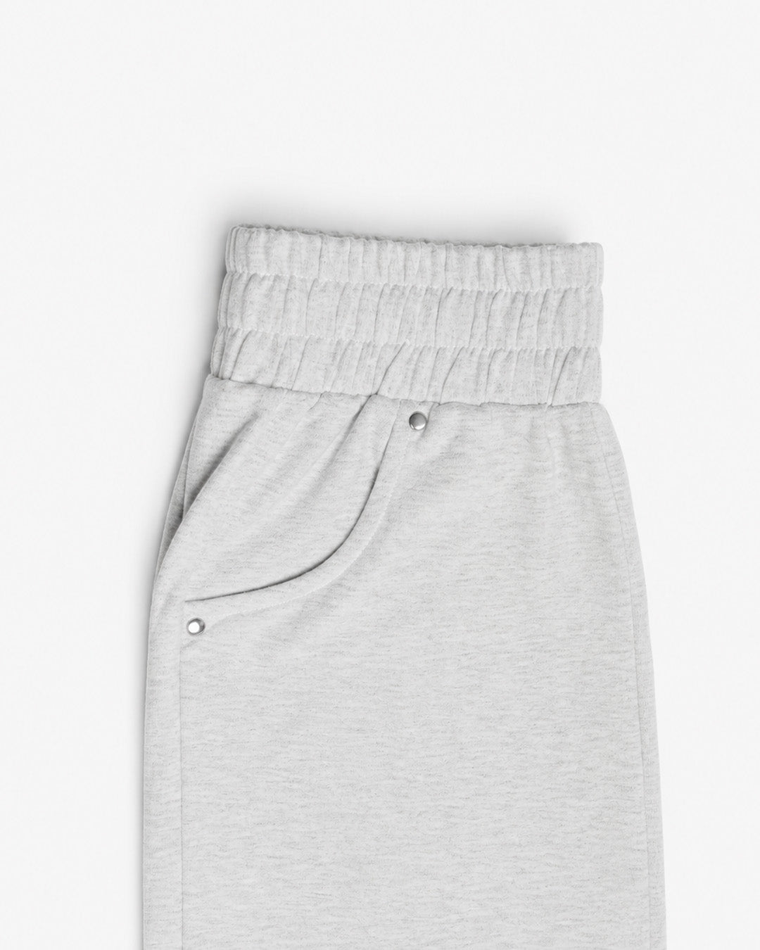 BRIGHT GREY EVERGREEN WIDE-LEG SWEATPANT