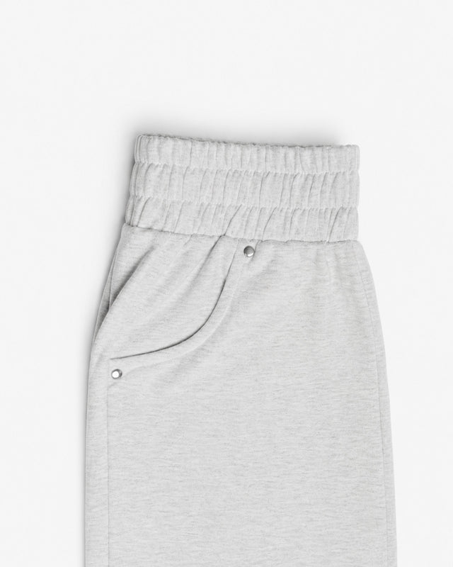 BRIGHT GREY EVERGREEN TERRY COTTON SWEATPANT