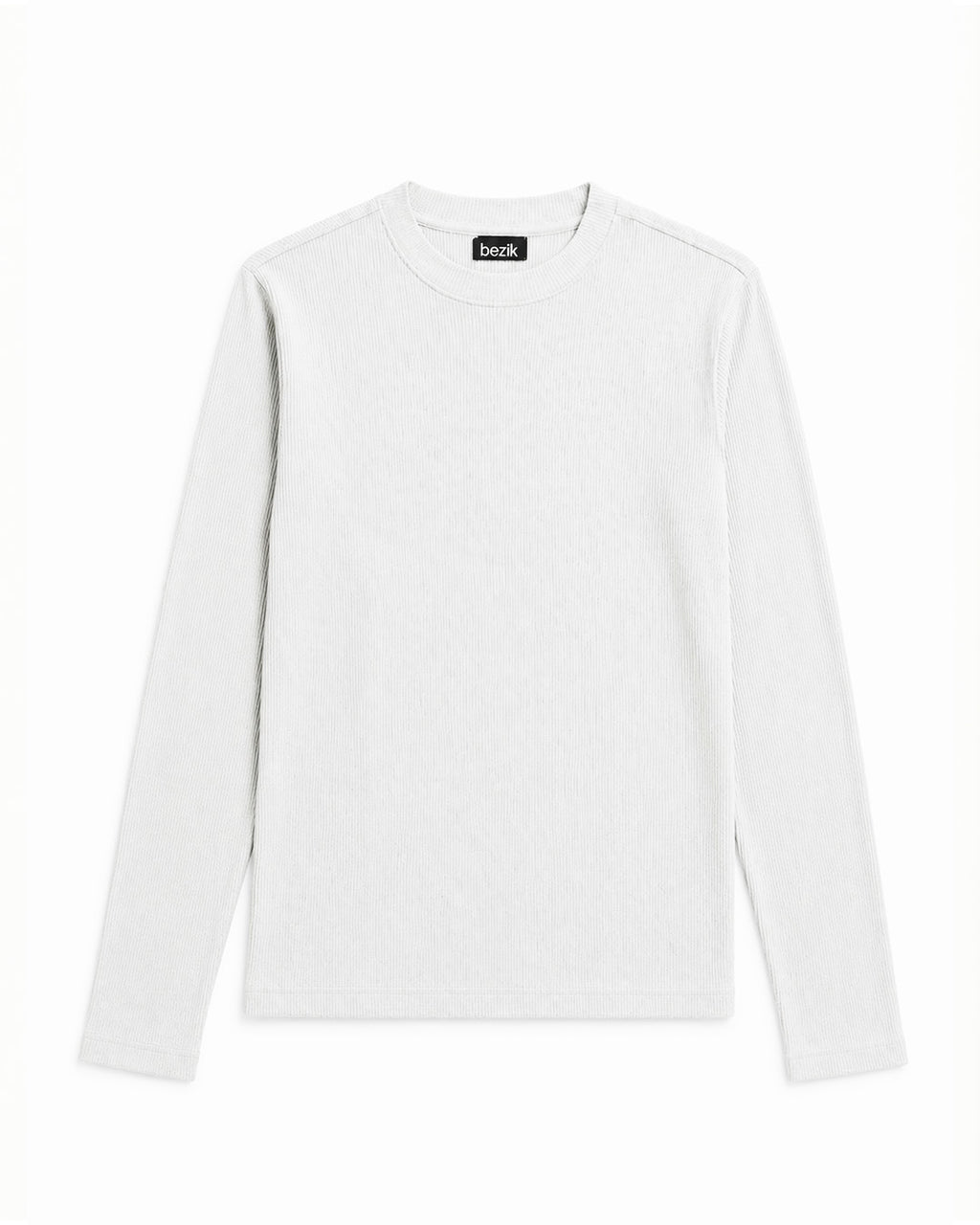 WHITE-EVERGREEN WAFFLE BOXY FIT T-SHIRT