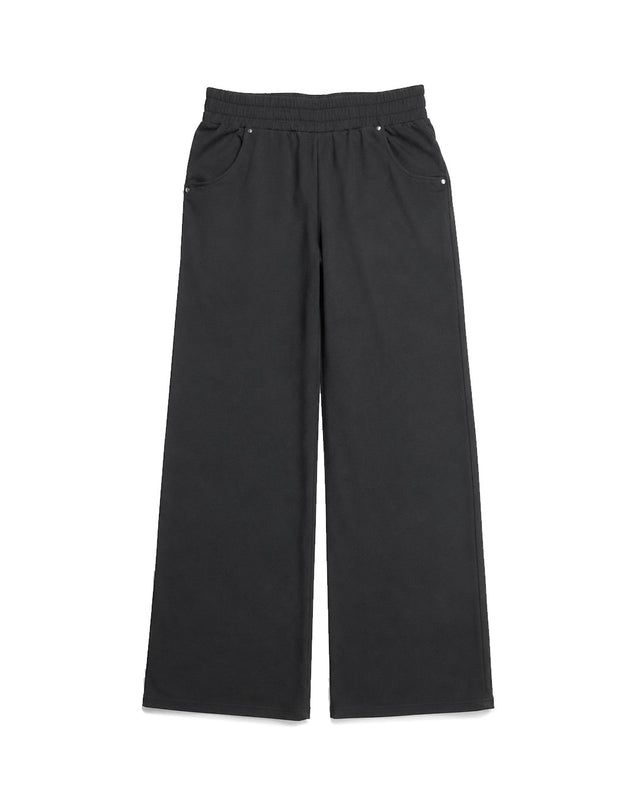 BLACK EVERGREEN TERRY COTTON SWEATPANT