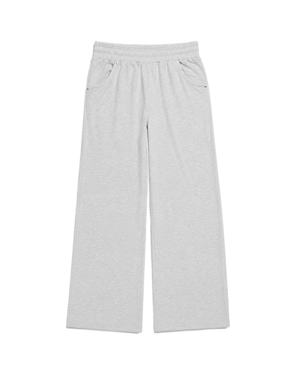 BRIGHT GREY EVERGREEN WIDE-LEG SWEATPANT