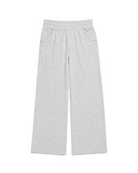 BRIGHT GREY EVERGREEN WIDE-LEG SWEATPANT
