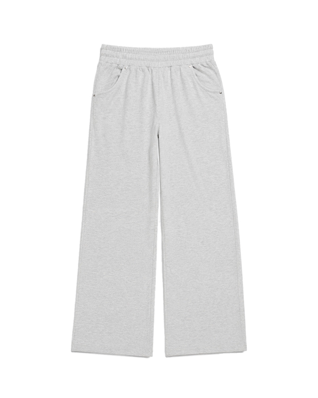 BRIGHT GREY EVERGREEN WIDE-LEG SWEATPANT