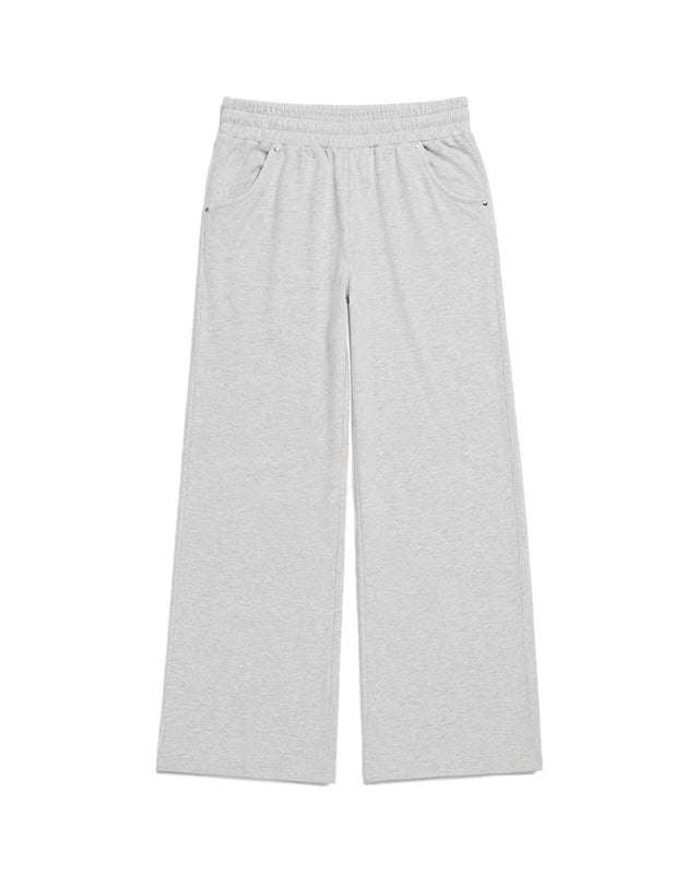 BRIGHT GREY EVERGREEN TERRY COTTON SWEATPANT