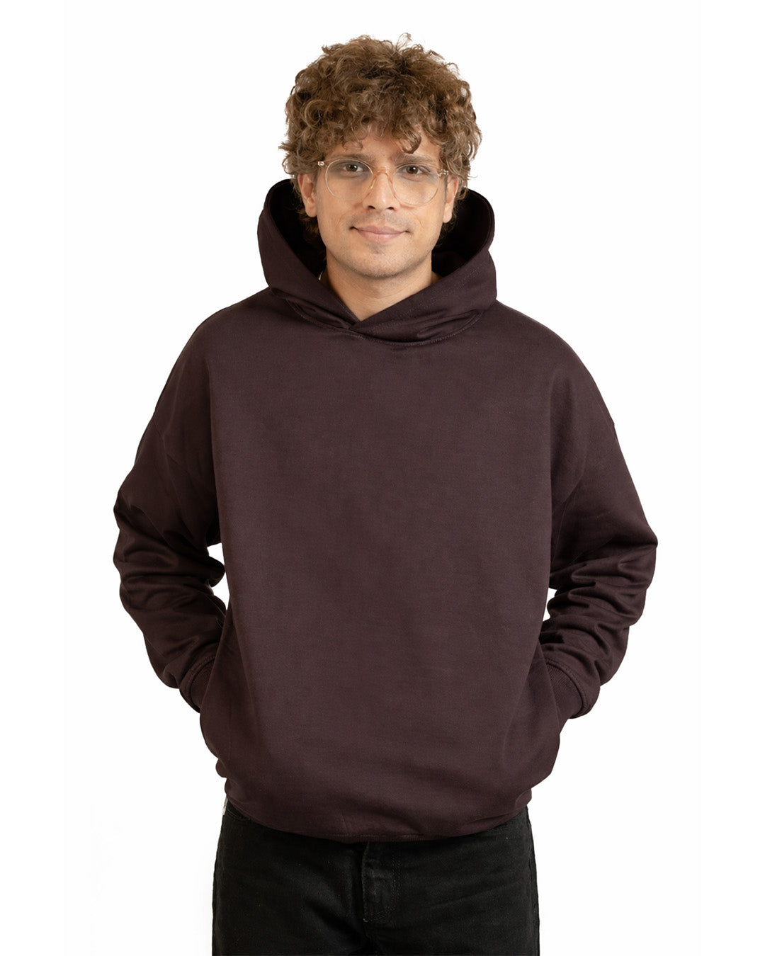 DARK PLUM BROWN EVERGREEN HOODIE