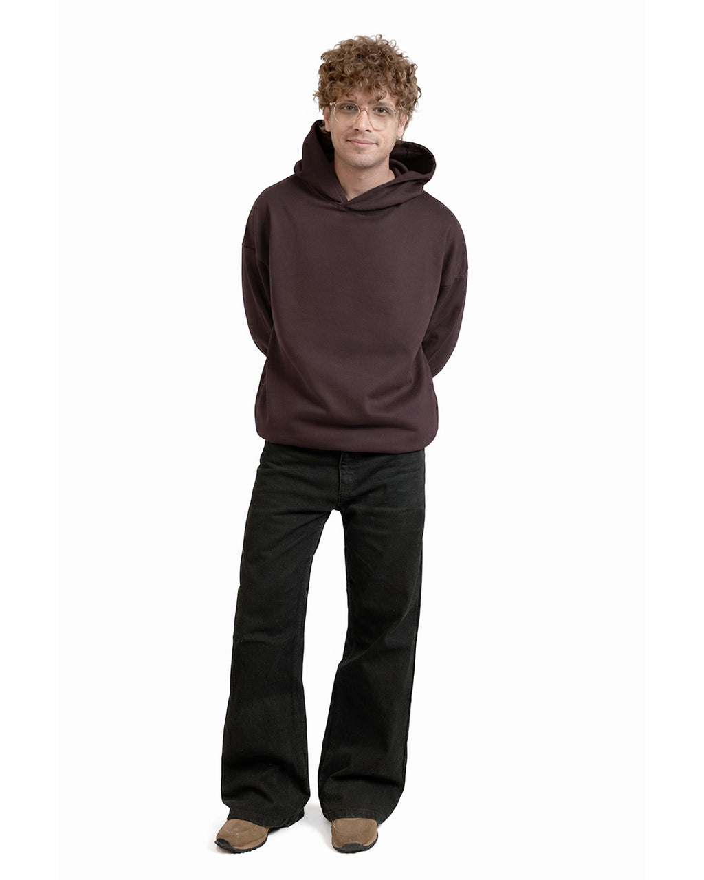DARK PLUM BROWN EVERGREEN HOODIE