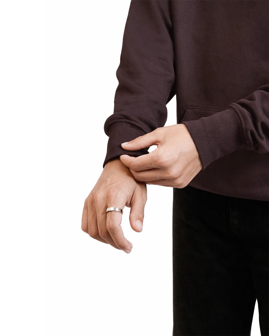DARK PLUM BROWN EVERGREEN HOODIE