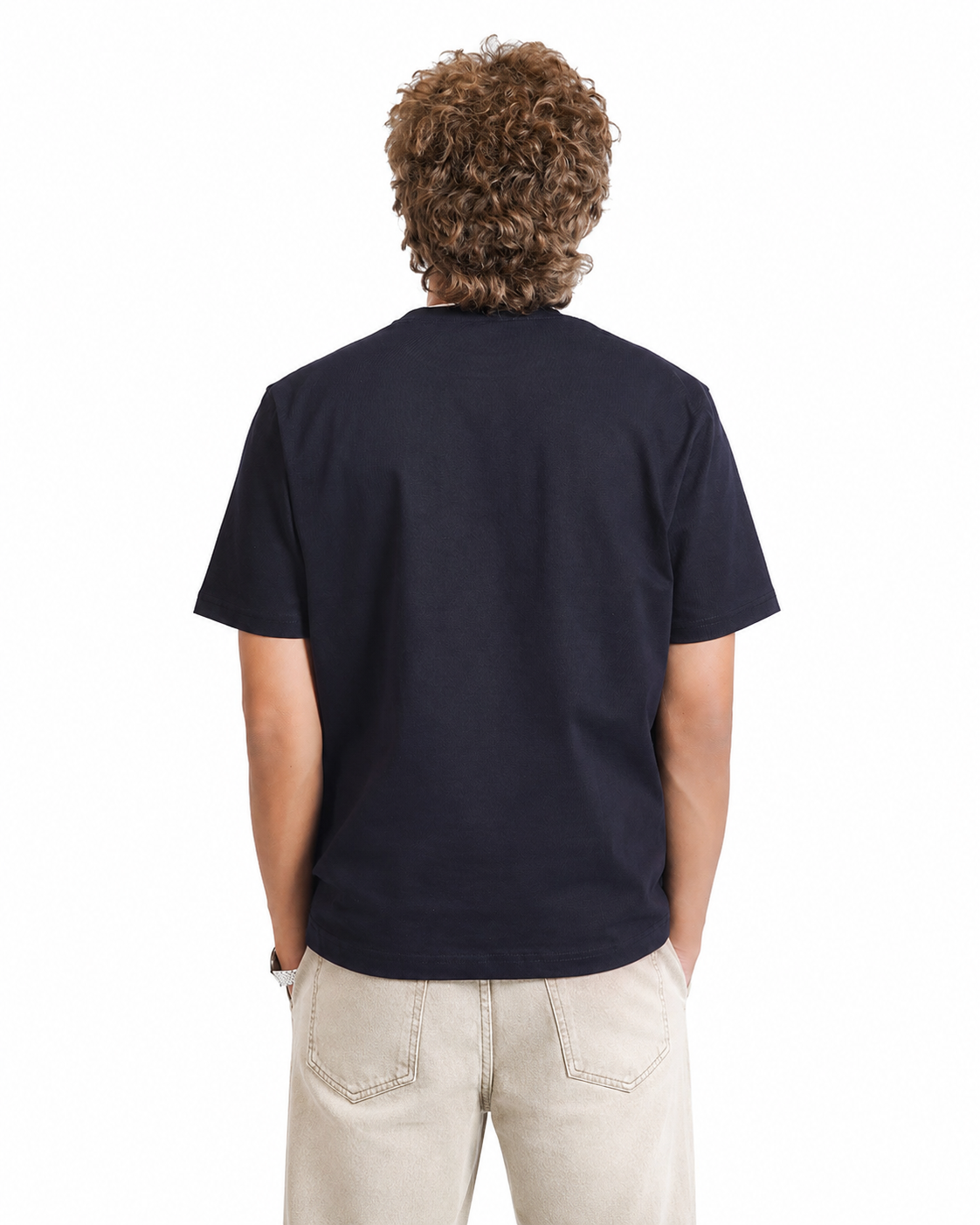 NAVY BLUE EVERGREEN BOXY-FIT T-SHIRT